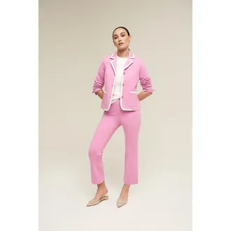 Isaac Mizrahi New York 3 Button Ponte Rowing Jacket