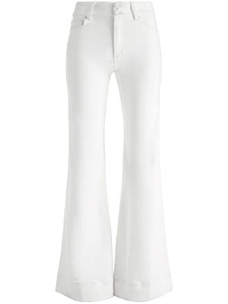 Alice & Olivia Missa wide-leg jeans - women - Elastane/Cotton - 27 - White
