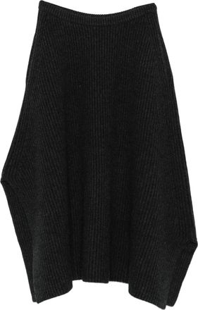 Christian Wijnants Gonna asimmetrica midi a coste - Grigio