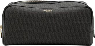 Saint Laurent Pre-owned Bags, female, Brown, Size: ONE SIZE Pre-owned Canvas Pouch