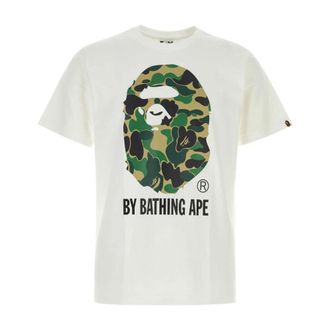 A Bathing Ape T-Shirts, male, White, Size: 2XL ABC Camo Tee