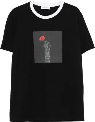 Ernest W. Baker Round-nek Rose-print T-shirt