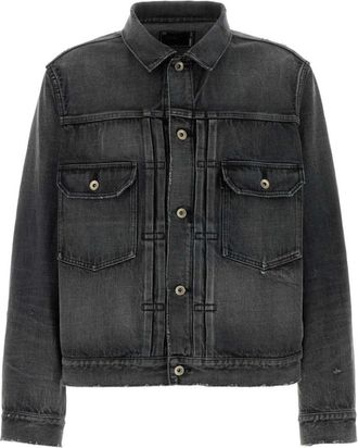 sacai Grey Shirt Collar Jacket