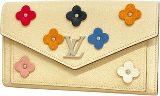 Louis Vuitton Ivory Multi-Color Long Wallet (Bi-Fold) (Pre-Owned)