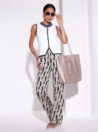 Cr&eacute;ation L Strickweste CREATION L, Damen, Gr. 36, ecru, 50% Viskose, 25% Polyester, 25% Polyamid, unifarben, Westen Strickweste