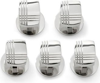 Cufflinks Inc. Tartan Shirt Studs in Silver at Nordstrom