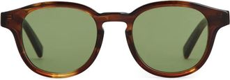 Tod's oval-frame sunglasses - men - Acetate - One Size - Brown