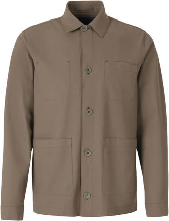 Herno Giacca-camicia con bottoni - Verde