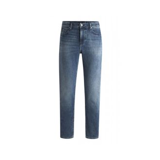 HUGO BOSS Heren, Jeans, Blauw, Maat: W46 Katoen