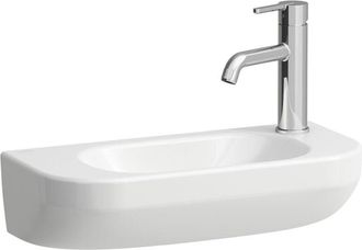 Laufen Laufen - Lua Lavabo Con Enjuague Manual, 1 Grifo A La Derecha
