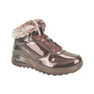Skechers Bordo lace Bott. N.+ Wol airZ. - Dames - Schoenen - Bruin - Maat: 39 EU Wol