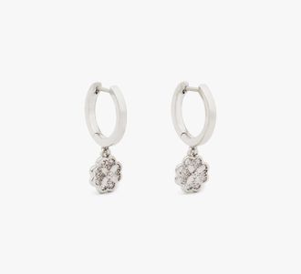 Kate Spade New York Heritage Bloom Huggie Drop Earrings