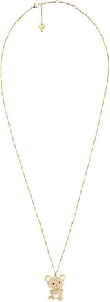 Guess Accessoires, Dames, Geel, ONE Size, Elegante Gouden Kristal Ketting