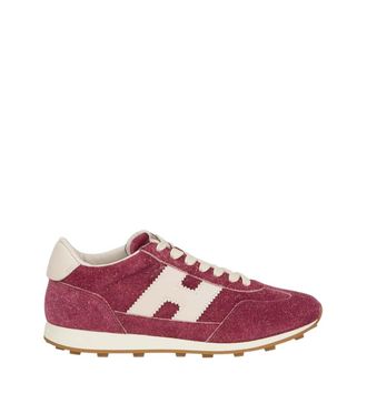 Hogan Red Logo Fitted Sneakers