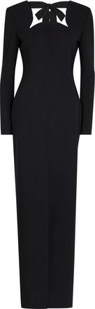 Roksanda Ilincic Zari Crepe Maxi Dress - Black - 12 (UK12 / M)