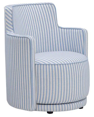 TOV Furniture Tov Furniture Passe Striped Swivel Chair