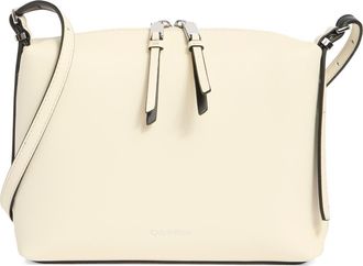 Calvin Klein Lowne Crossbody Bag in White Black at Nordstrom Rack