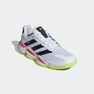 adidas Hallenschuh ADIDAS PERFORMANCE STABIL 16 INDOOR, Herren, Gr. 42,5, weiss (cloud wei&szlig;, aurora metallic, aurora plum), Synthetik, Textil, Schuhe Hallens
