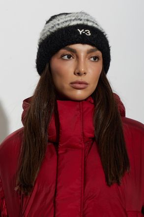Yohji Yamamoto Logo Beanie, Unisex, Black