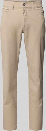 Brax Brax Regular Fit Hose mit 5-Pocket-Design aus Baumwoll-Mix Modell Cadiz in Beige, Gr&ouml;&szlig;e 32/30