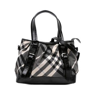 Burberry Pre-owned Tote Bags, female, Multicolor, Size: ONE SIZE Pre-owned Patterned Tote Bag
