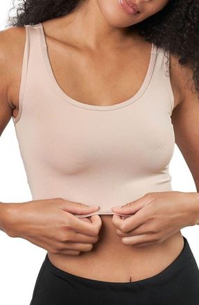 Larken X Maternity, Nursing + Hands - Free Pumping Bra in Sand at Nordstrom, Size X-Large