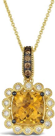 Le Vian 14K 3.24 Ct. Tw. Diamond & Citrine Pendant