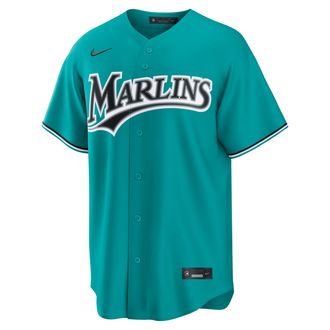 Nike Sandy Alcantara Miami Marlins Nike Mens MLB Replica Jersey in Green | RP260IREMQ9-NVR