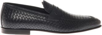Baldinini Loafer in woven print leather blue - Heren - Loafers - Blauw - 42 EU - Schoenen