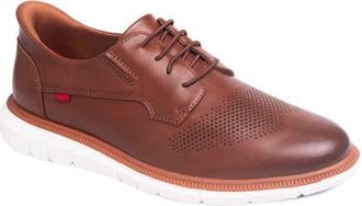 Marc Joseph New York Edward Street Hands Free Technology Leather Perforated Oxford in Cognac Napa Leather at Nordstrom, Size 11.5