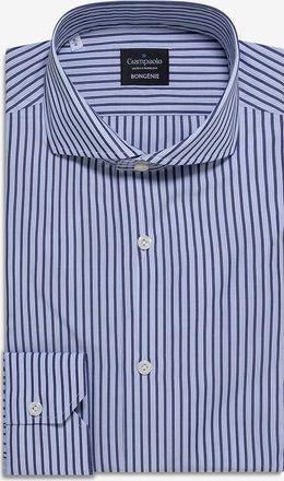 Giampaolo Lang&auml;rmeliges Hemd aus Baumwolle