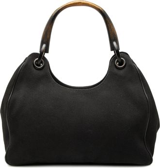 Gucci Tweedehands Canvas Schoudertas