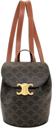 Celine Dark Brown Pvc Backpack (Pre-Owned)