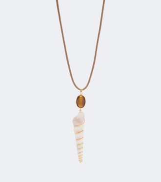 Jennifer Behr Finley pearl seashell necklace