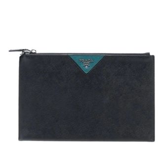 Prada Pre-owned Clutches, female, Black, Size: ONE SIZE Pre-owned Clutch Bag