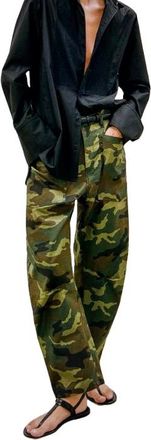 Nili Lotan Curved Barrel Leg Classic Shon Pants Size 29/74