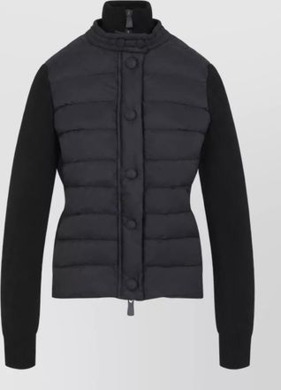 Moncler down quilted high neck cardigan