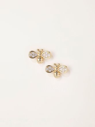 Fat Face FatFace Gold Tone Bee Stud Earrings