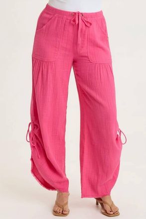 Xcvi Muriel Stripe Gauze Wide-Leg Pant In Beauty Queen