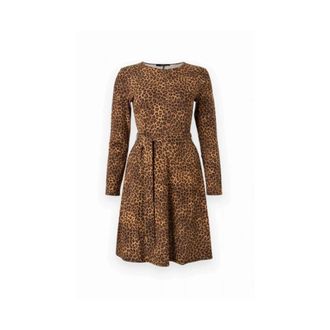Max Mara Dames, Jurken, Bruin, Maat: L Leer