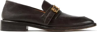 Versace Primo Leather Loafers