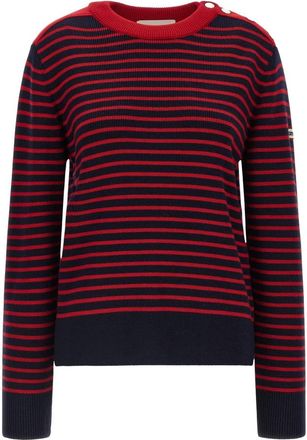 Ami Sailor gestreepte trui met ronde hals - Dames - Ronde hals truien - Veelkleurig - S - Wol - Truien & Vesten