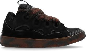 Lanvin Curb Leather Low-Top Sneakers, Brand Size 37 ( US Size 6 )