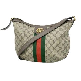 Gucci Vintage, unisex, Bruin, ONE Size, Pre-owned Vintage Canvas Shoulder Bag