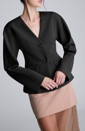 Kenneth Cole V-Neck Blazer in Black at Nordstrom, Size 6