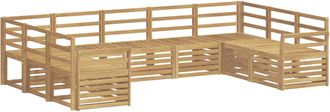 vidaXL Juegos De Sof&aacute;s Madera De Acacia S&oacute;lida Vidaxl