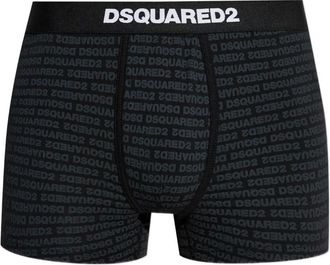 Dsquared2 logo-pattern boxers - Black