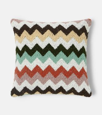 Missoni Riccio Zigzag cotton boucl&eacute; cushion