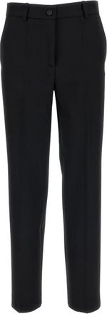 P.A.R.O.S.H. Straight Broeken - Dames - Straight fit broeken - Zwart - XS - Wol - Broeken