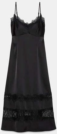 Kate Spade New York Lace Trim Satin Slip Dress